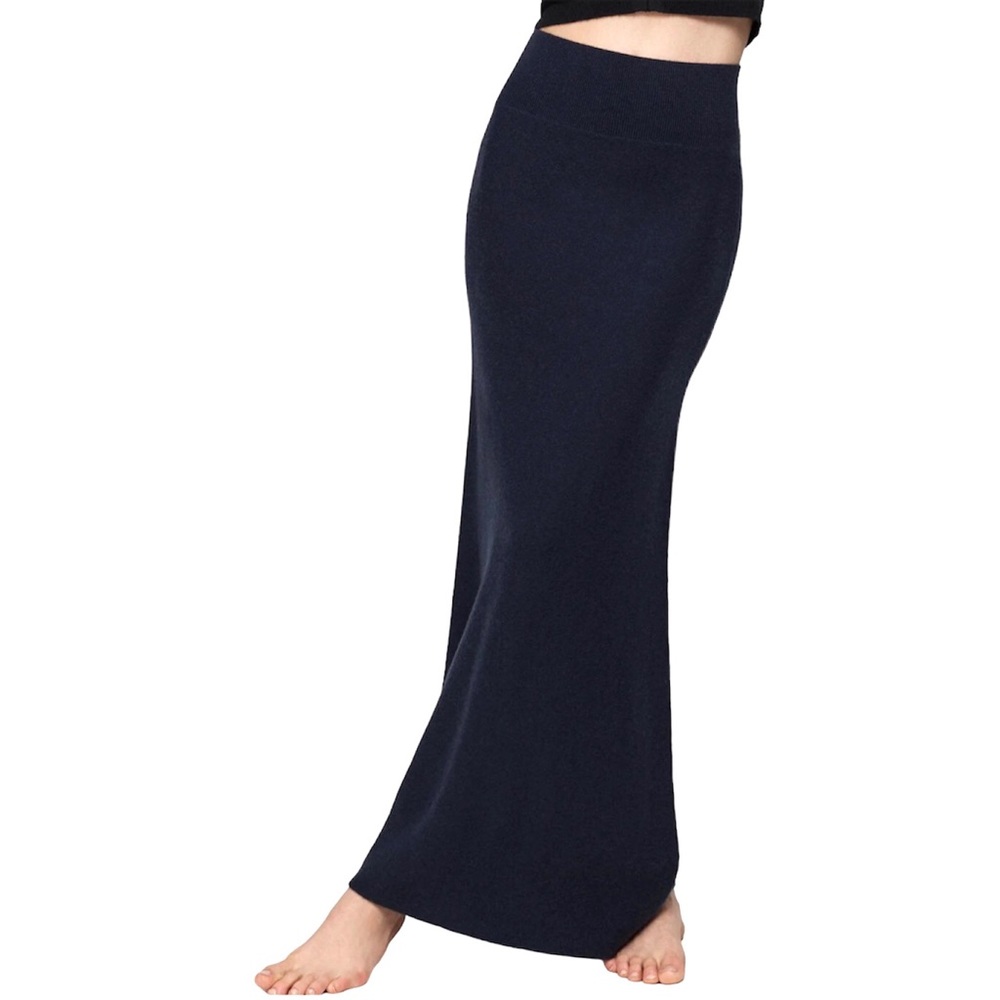 Naked Cashmere Kelsie Midnight Blue Lightweight Maxi Skirt
